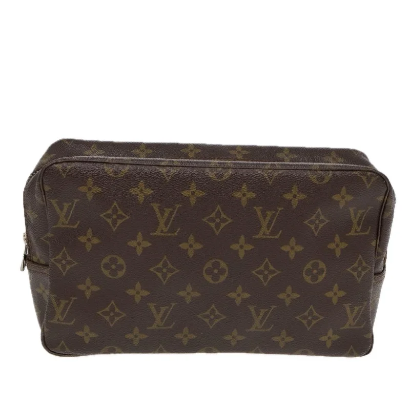 Louis Vuitton handbags with a metal - framed clasp for durabilityLOUIS VUITTON Trousse de Toilette Clutch Bag