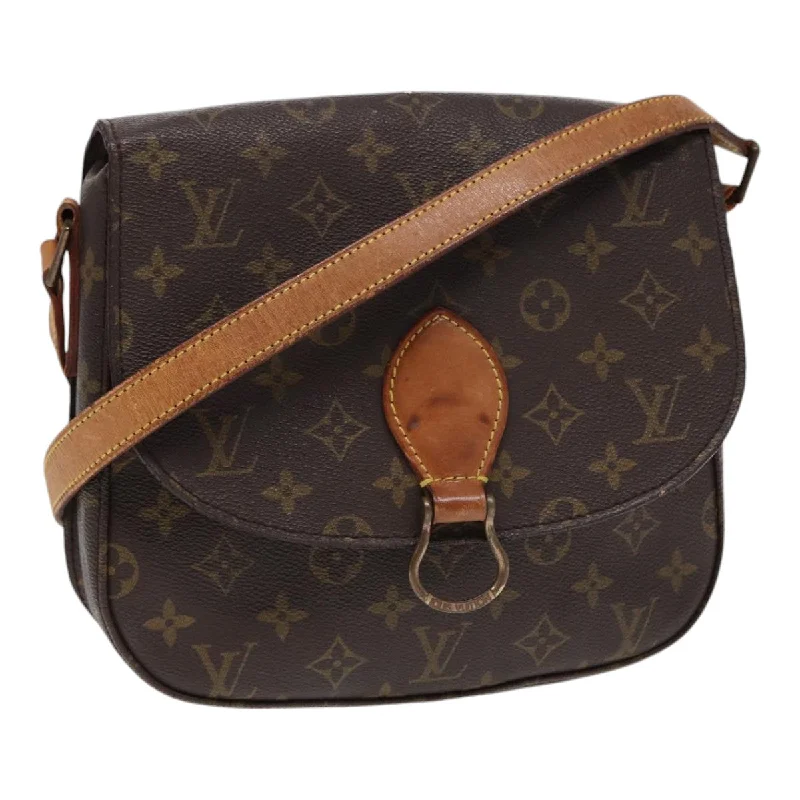 Louis Vuitton Alma bags with a monogram - embossed leather surfaceLOUIS VUITTON Monogram Saint Cloud GM Shoulder Bag M51242 LV Auth 87184