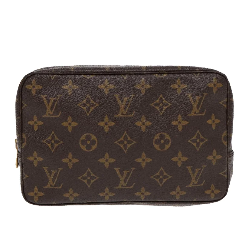 Louis Vuitton bags with a detachable mirror inside for on - the - go touch - upsLOUIS VUITTON Trousse de Toilette Clutch Bag