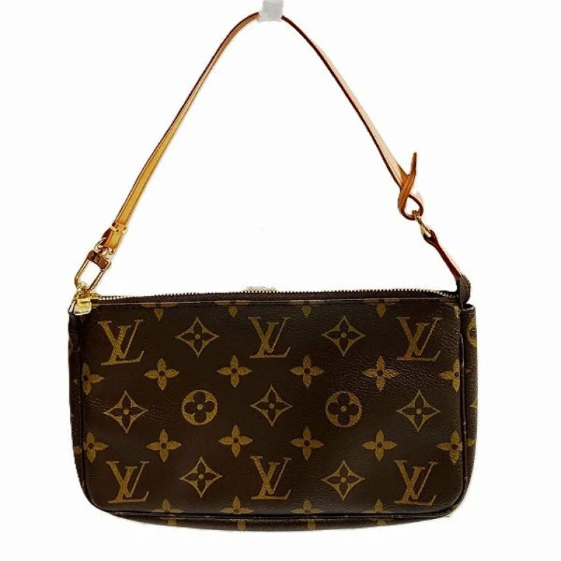 Ladies Louis Vuitton Petite Malle bags with a star - shaped charm for cutenessLOUIS VUITTON Pochette Accessoire Clutch Bag