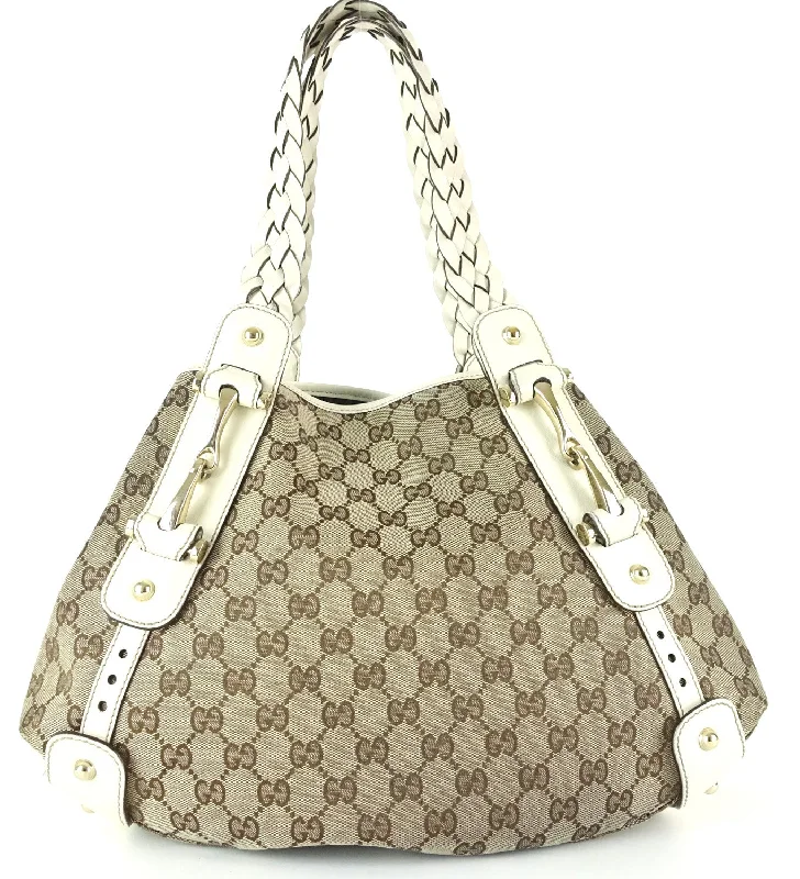 Women Gucci Sylvie bags with a leather - wrapped handlePelham Monogram Canvas Hobo Bag