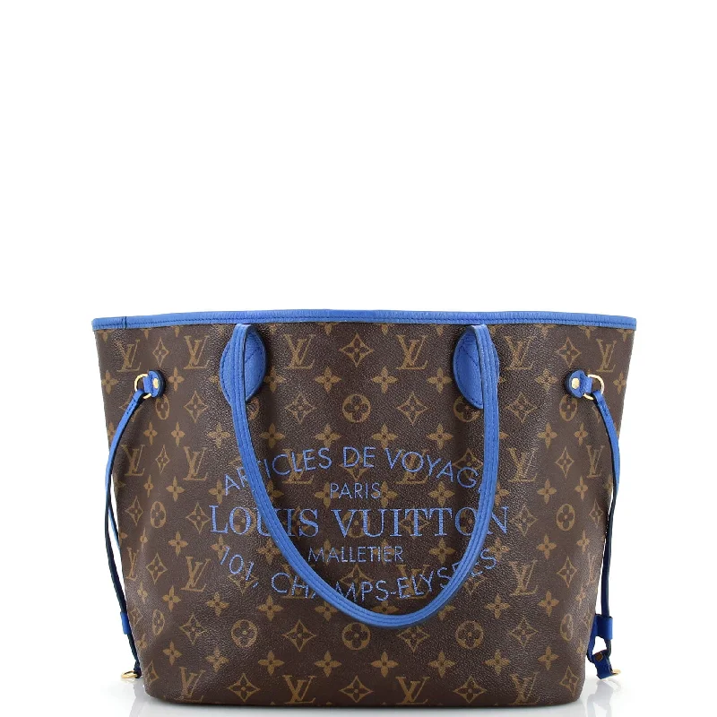 Louis Vuitton backpacks with a multi - pocket organization for functionalityNeverfull Tote Limited Edition Ikat Monogram Canvas MM