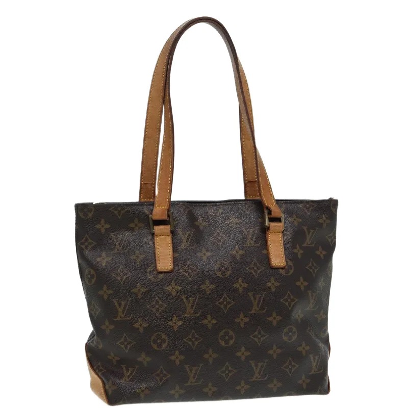 Louis Vuitton handbags with a beaded trim for a touch of glamourLOUIS VUITTON Monogram Cabas Piano Tote Bag M51148 LV Auth 86769