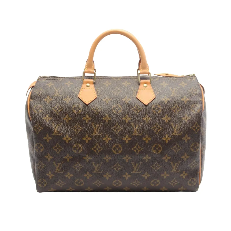 Ladies Louis Vuitton shoulder bags with a wide - width strap for comfortLOUIS VUITTON Speedy 35 Handbag