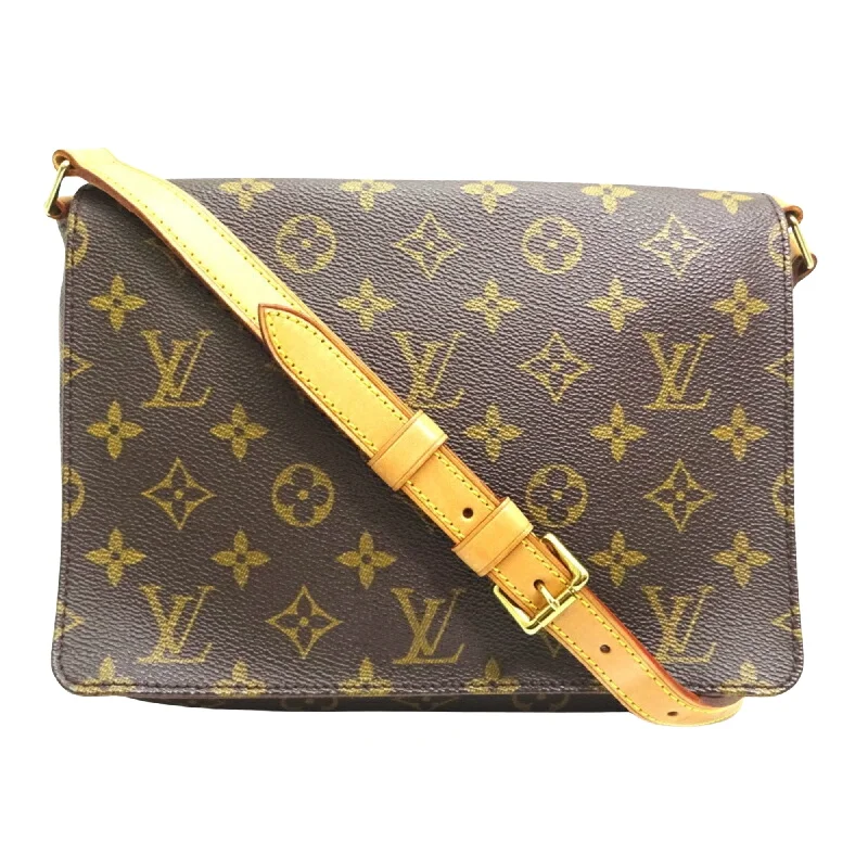 Louis Vuitton handbags with a metal - framed clasp for durabilityLOUIS VUITTON Musette Tango Shoulder Bag