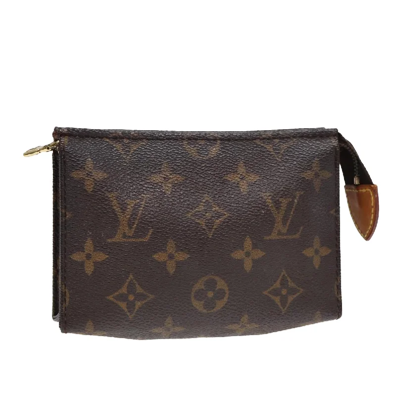 Ladies Louis Vuitton Capucines bags with a detachable shoulder strapLOUIS VUITTON Monogram Poche Toilette 15 Pouch M47546 LV Auth 87457