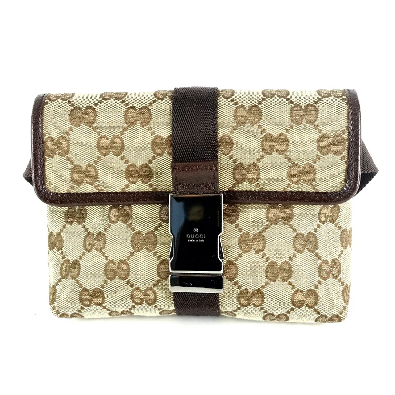 Ladies Gucci shoulder bags with a wide - width strapMonogram Canvas Belt Bag