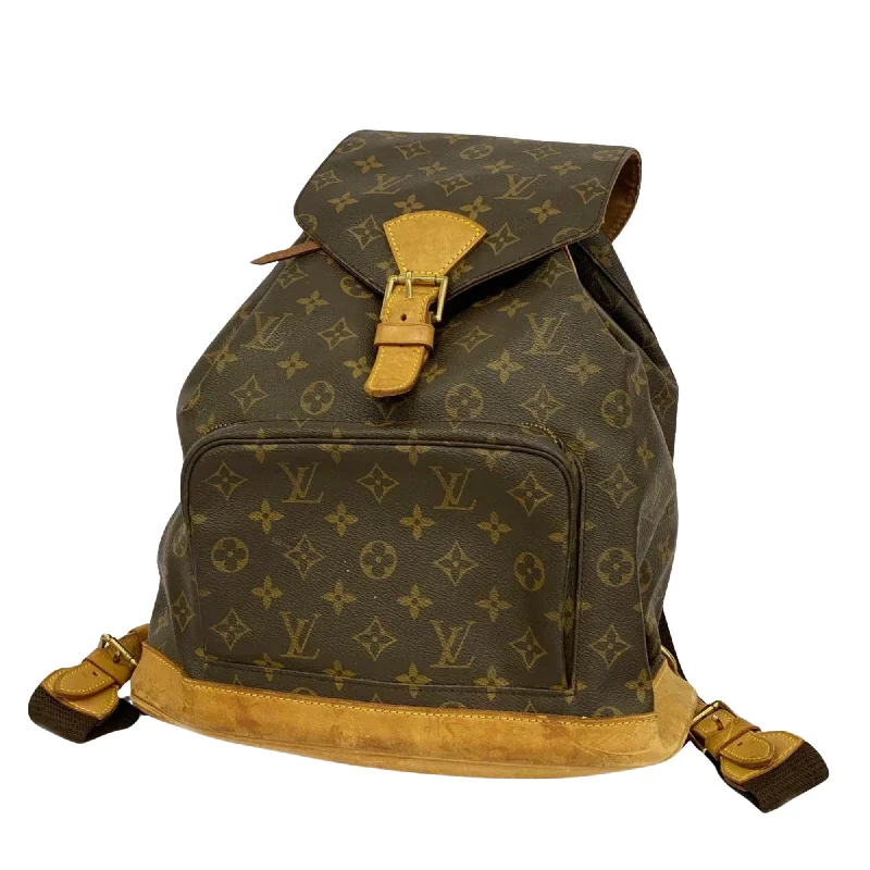 Louis Vuitton bags with a magnetic snap closure for easy accessLOUIS VUITTON Montsouris GM Backpack