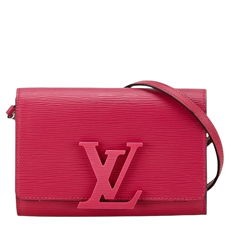 Louis Vuitton tote bags with a double - handle and shoulder - strap optionLOUIS VUITTON Louise Clutch Bag