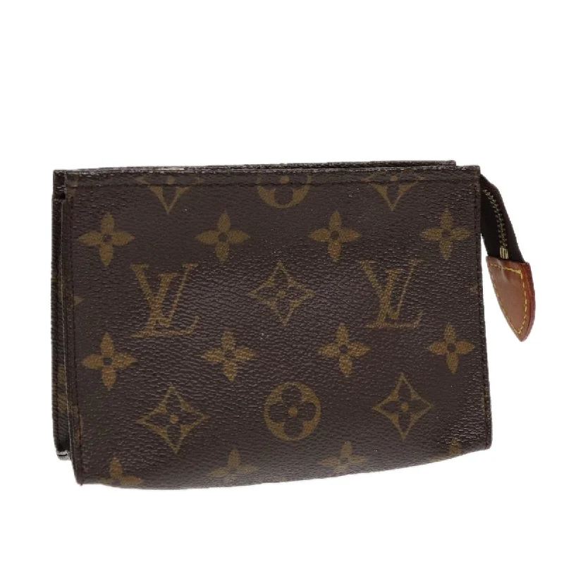 Louis Vuitton crossbody bags with a woven leather strap for textureLOUIS VUITTON Monogram Poche Toilette 15 Pouch M47546 LV Auth 87540