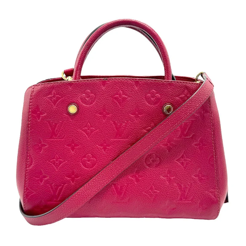 Louis Vuitton backpacks with a hidden back pocket for securityLOUIS VUITTON Montaigne Shoulder Bag