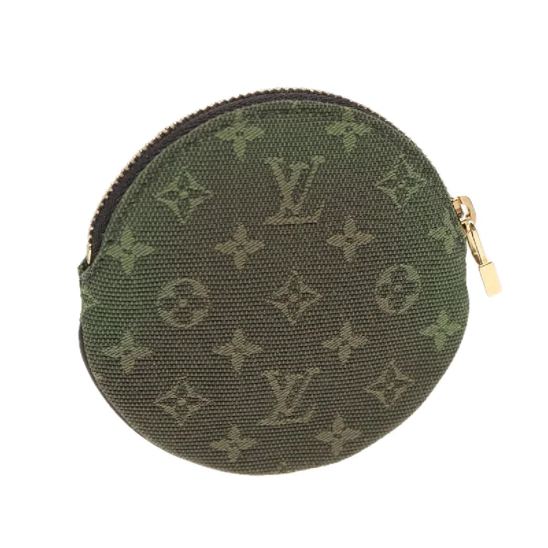 Ladies Louis Vuitton Petite Malle bags in a pastel color for a soft lookLOUIS VUITTON Monogram Mini Porte Monnaie Ron Purse TST Khaki M92451 Auth 87853