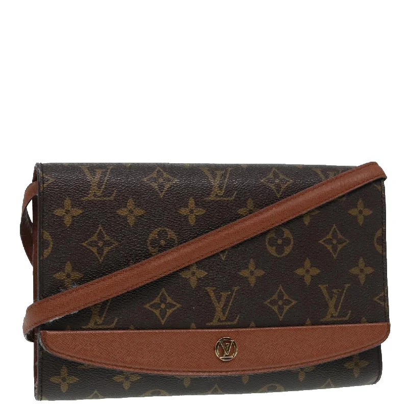 Louis Vuitton bags with a snap - button closure and a decorative charm for styleLOUIS VUITTON Monogram Bordeaux 24 Shoulder Bag M51798 LV Auth 87234