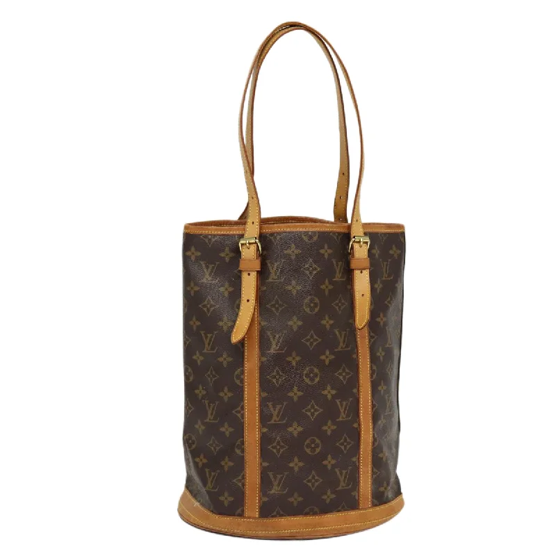 Louis Vuitton backpacks with a sleek, minimalist design for styleLOUIS VUITTON Monogram Bucket GM Shoulder Bag M42236 LV Auth bs16942