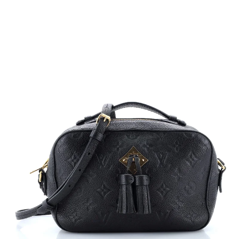 Louis Vuitton bags with a magnetic snap closure for easy accessSaintonge Handbag Monogram Empreinte Leather