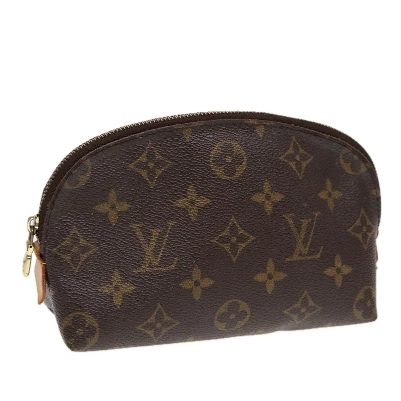 Louis Vuitton bags with a front - flap pocket for quick - access itemsLOUIS VUITTON Monogram Pochette Cosmetic PM Cosmetic Pouch M47515 LV Auth 87545