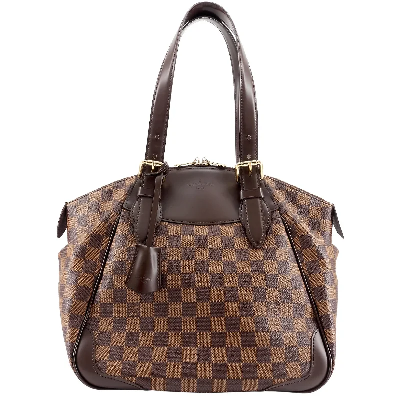 Louis Vuitton bags with a magnetic snap closure for easy accessVerona MM Damier Ebene Canvas Bag