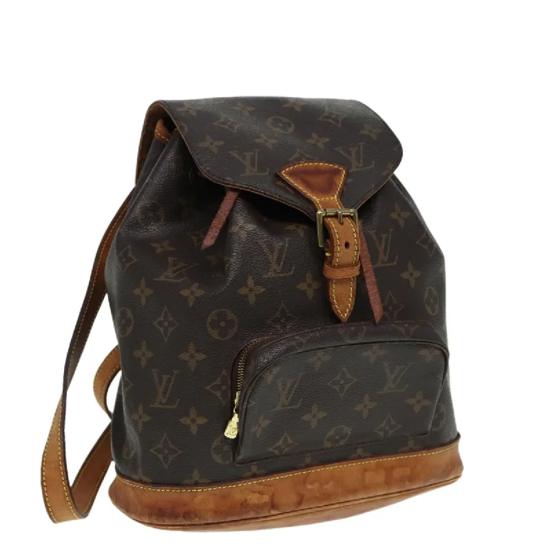 Louis Vuitton tote bags with a spacious interior and multiple pocketsLOUIS VUITTON Monogram Montsouris MM Backpack M51136 LV Auth 87416