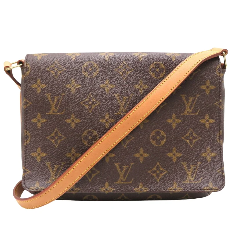 Louis Vuitton Petite Malle bags with a hard - shell structure for uniquenessLOUIS VUITTON Musette Tango Shoulder Bag