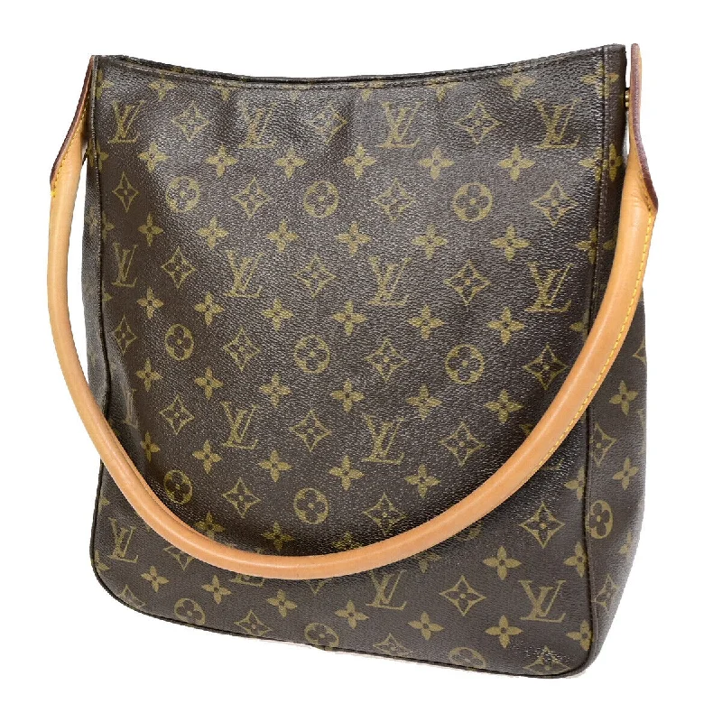 Louis Vuitton handbags with a patent - leather finish for a shiny lookLOUIS VUITTON Looping GM Shoulder Bag