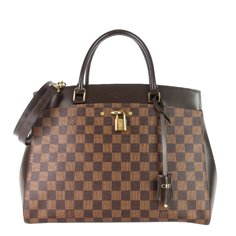 Ladies Louis Vuitton Petite Malle bags in a pastel color for a soft lookRivoli MM Damier Ebene Canvas Tote Bag