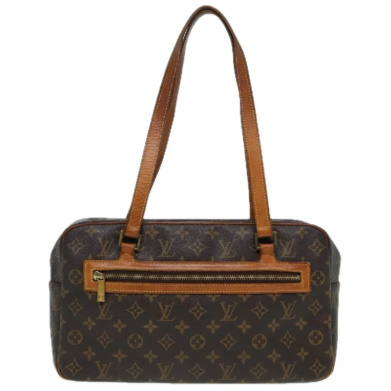 Louis Vuitton bags with a chain - link trim and a leather body for a modern edgeLOUIS VUITTON Cite Shoulder Bag