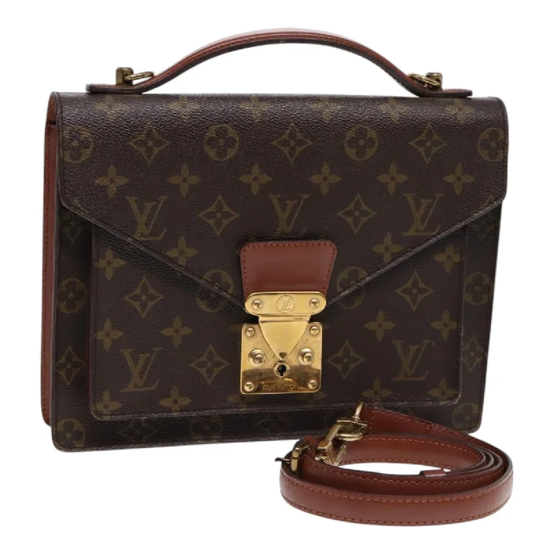 Louis Vuitton bags with a front - zip pocket for small items like keysLOUIS VUITTON Monogram Monceau 26 Shoulder Bag M51187 LV Auth 86623