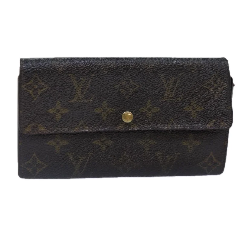 Louis Vuitton Alma bags with a detachable shoulder strap for versatilityLOUIS VUITTON Monogram Pochette Porte Monnaie Credit Wallet M61725 Auth bs16926