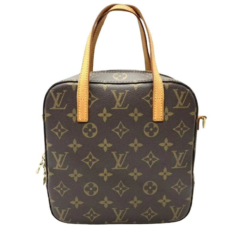 Louis Vuitton bags with a snap - button closure and a decorative charm for styleLOUIS VUITTON Spontini Handbag