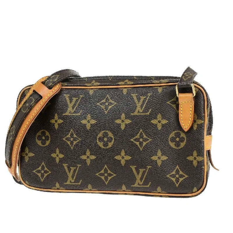 Louis Vuitton backpacks with a hidden back pocket for securityLOUIS VUITTON Marly Handbag