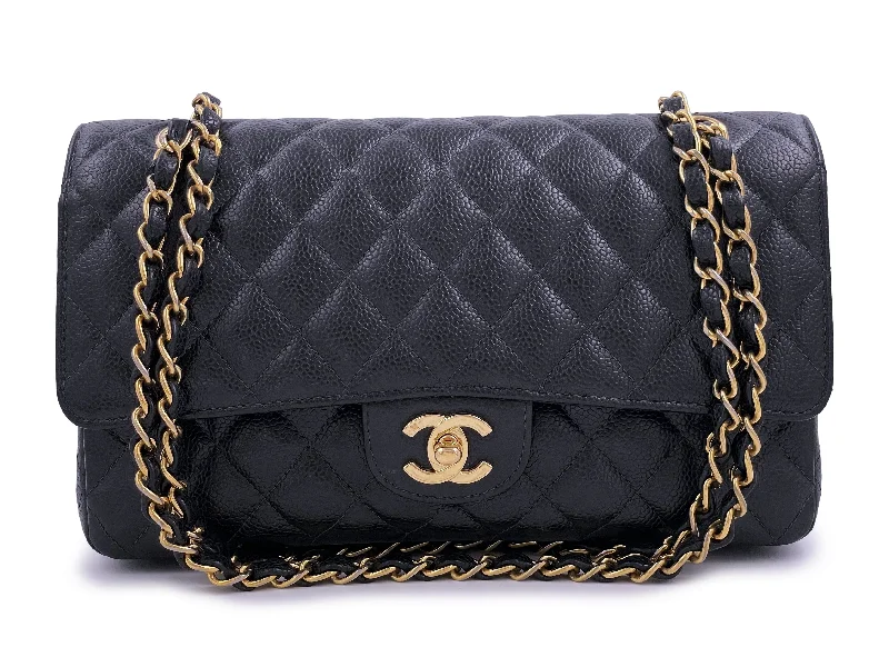 Chanel All - Match Handbag for Versatile StylingChanel 2004 Vintage Black Caviar Medium Classic Double Flap Bag 24k GHW