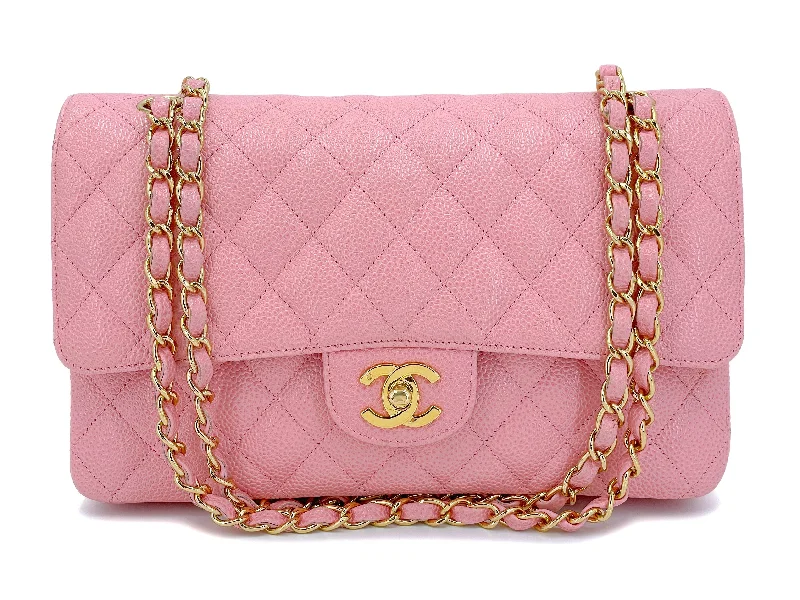 Chanel bags for those who value investment piecesChanel 2004 Vintage Sakura Pink Caviar Medium Classic Double Flap Bag 24k GHW