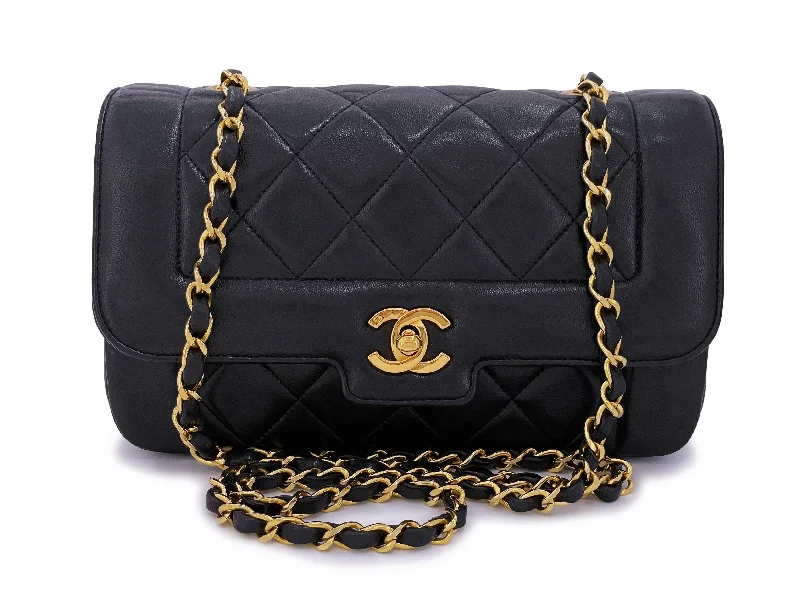 Chanel Classic Flap Bag for Evening PartyChanel 1991 Vintage Small Geometric Diana Flap Bag 24k GHW