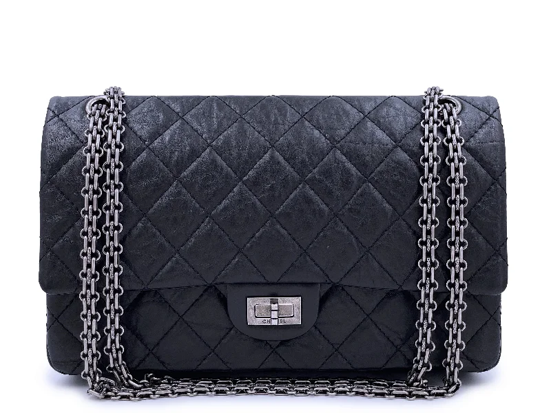 Chanel bags as wedding day accessoriesChanel Black  Aged Calfskin Reissue Medium 226 2.55 Flap Bag SHW