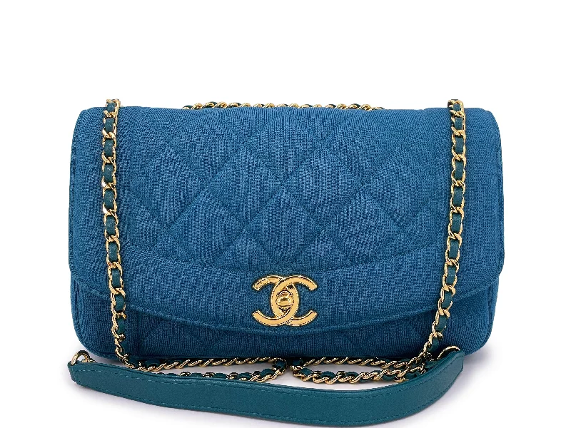 Chanel bags for the minimalist fashionChanel Ocean Blue Small Diana Flap Bag GHW Reissue