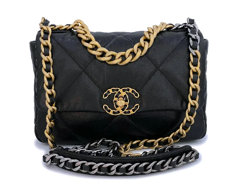 Chanel bags available in bold colors and patternsChanel 19 Black Medium Flap Bag