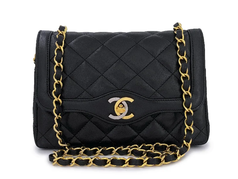 Chanel bags that pair perfectly with any outfitChanel 1988 Black Two-Tone MiniQuilted Flap Bag 24k GHW Convertible Lambskin