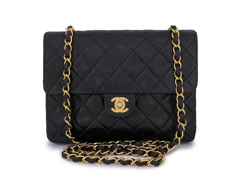 Chanel bags for those who value investment piecesChanel 1992 Vintage Black 20cm Mini Flap Bag 24k GHW Lambskin