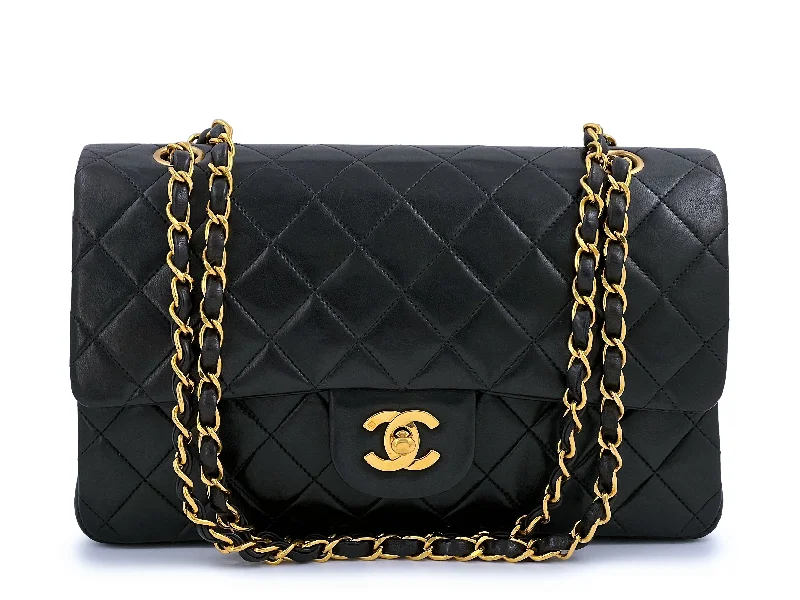 Chanel bags with the perfect balance of luxury and functionalityChanel 1996 Vintage Black Medium Classic Double Flap Bag 24k GHW Lambskin