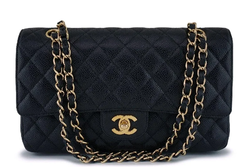 Chanel bags perfect for everyday elegChanel Black Caviar Medium Classic Double Flap Bag 24k GHW