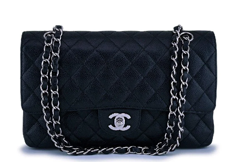 Chanel bags that pair perfectly with any outfitChanel Black Caviar Medium Classic Double Flap Bag SHW