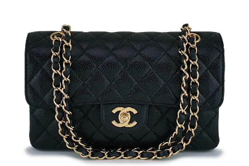 Chanel bags for the minimalist fashionChanel Black Caviar Small Classic Double Flap Bag GHW