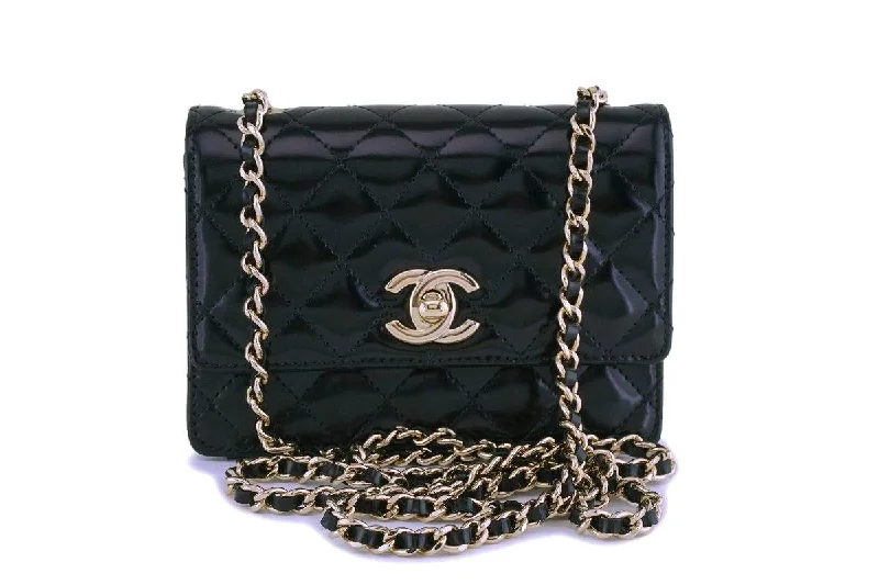 Chanel Designer Handbag with Unique DesignChanel Glazed Calfskin Ultra Mini Crossbody Classic Flap Bag GHW