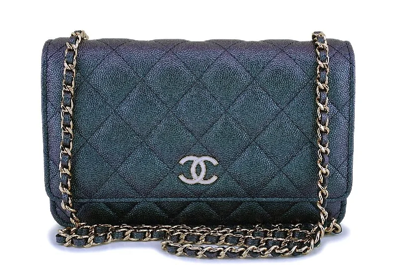 Chanel Medium Tote Bag for Office LadiesNIB 19S Chanel Iridescent Black Pearly CC Wallet on Chain WOC Flap Bag