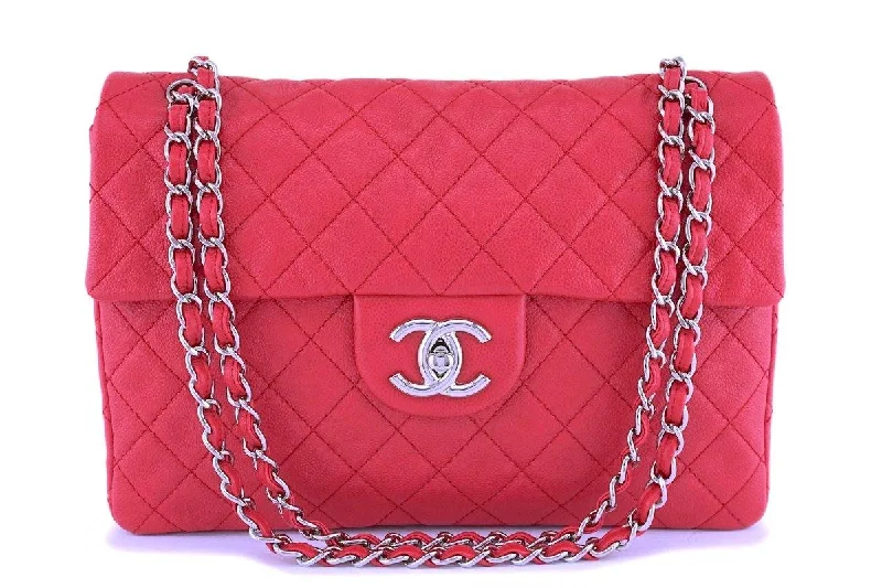 Chanel Limited Edition Handbag for CollectorsRare Chanel Fuchsia Pink Soft Caviar Maxi Classic Flap Bag SHW