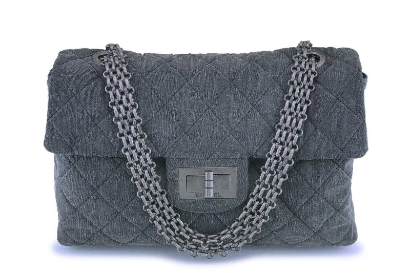 Chanel bags for those who value investment piecesRare Chanel Gray XXL Supermodel Reissue Flap Bag RHW