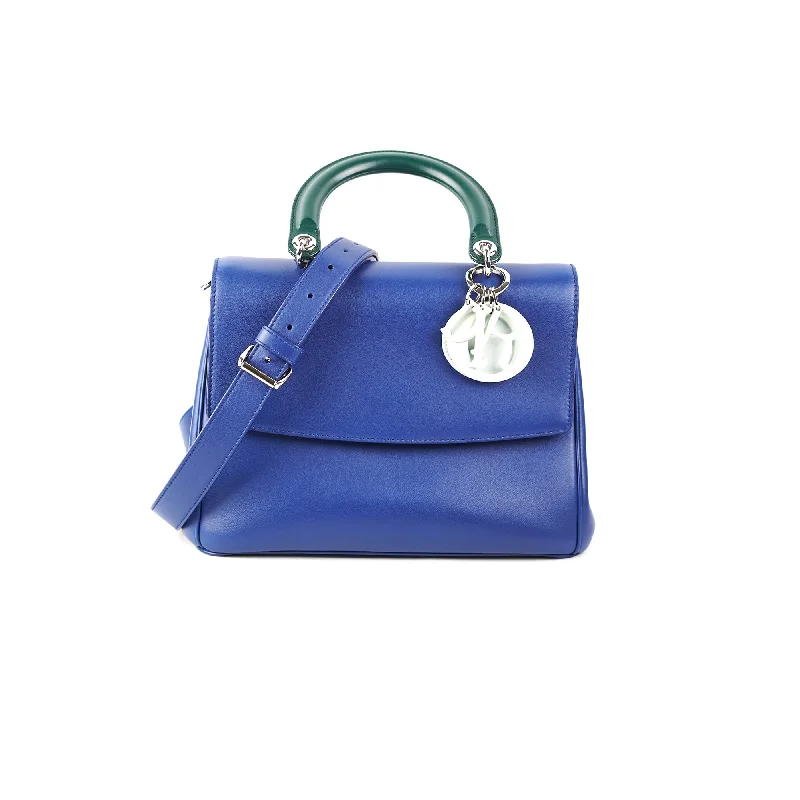 Christian Dior backpacks with a sleek, minimalist silhouetteDior Be Dior Blue Top Handle Bag