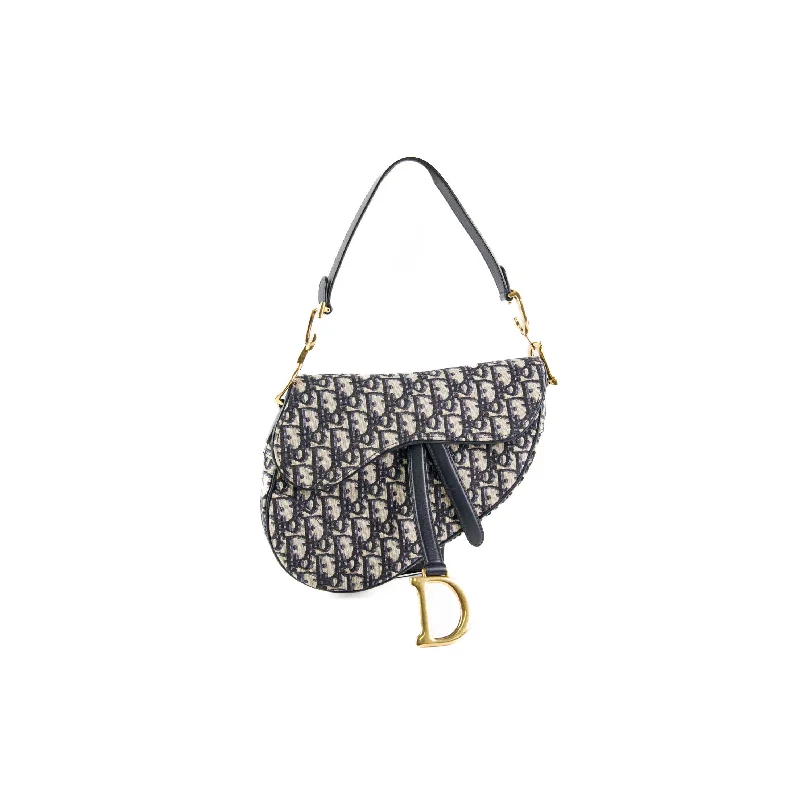 High - fashion Christian Dior bags with a geometric patternChristian Dior Saddle Oblique Shoulder Bag