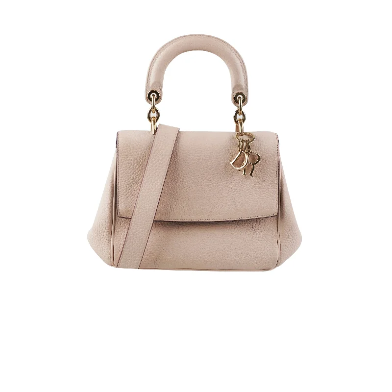 Christian Dior tote bags with a double - handle and shoulder - strap optionChristian Dior Mini Be Dior Pink Leather Top Handle Bag