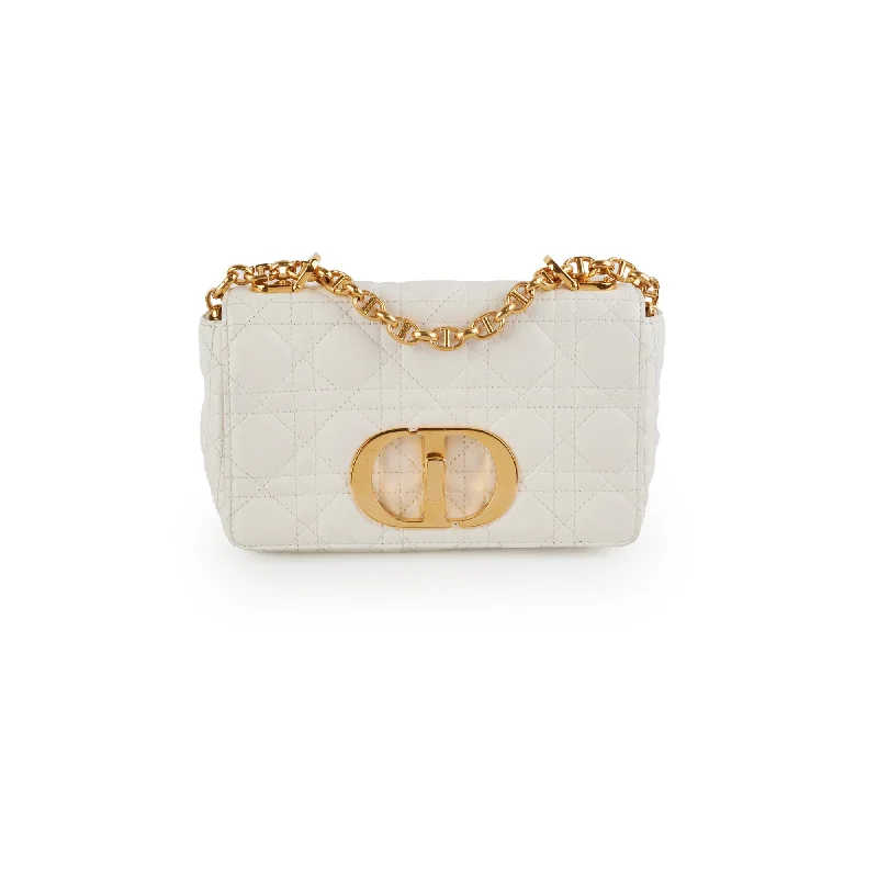 Christian Dior handbags with a removable shoulder strap for versatilityChristian Dior Small Caro Ivory Shoulder Bag